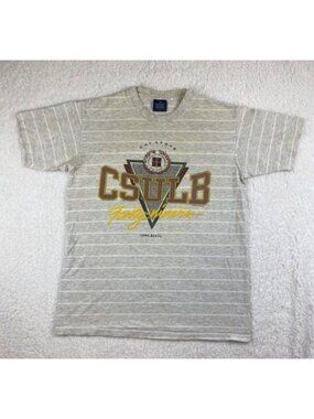 Vintage 80s Single Stitch CSULB T Shirt Men's Size XL 49ers Logo Tee Made In USA